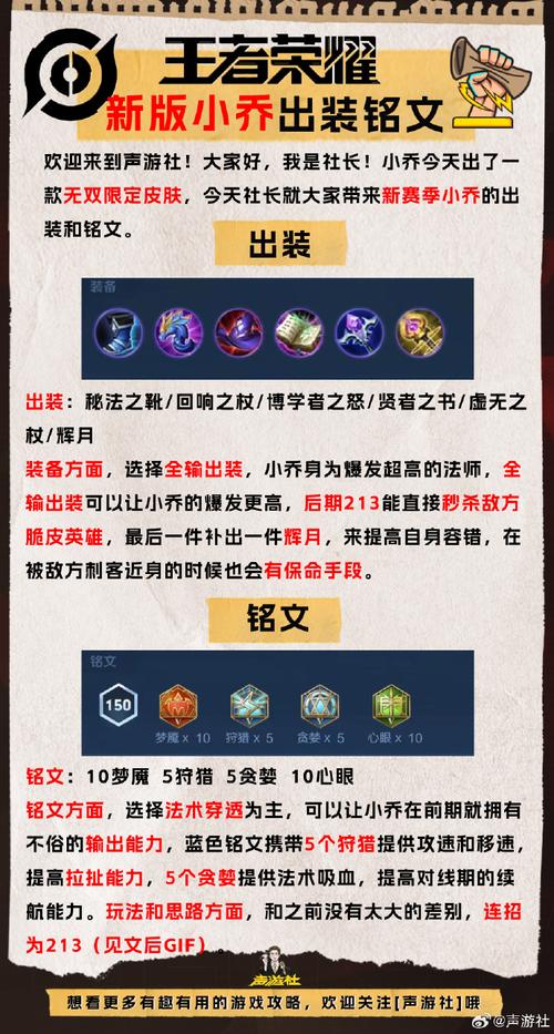 王者榮耀里小喬出裝？王者榮耀小喬出裝銘文？-第1張圖片-猴鯊游戲