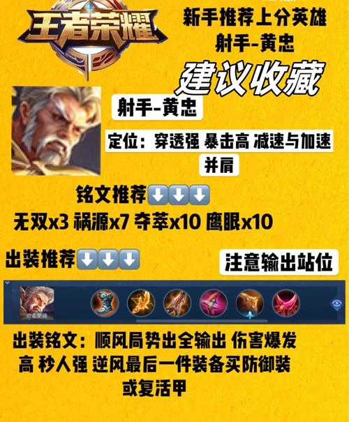 王者榮耀黃忠使用技巧，王者榮耀,黃忠怎么玩?？-第2張圖片-猴鯊游戲