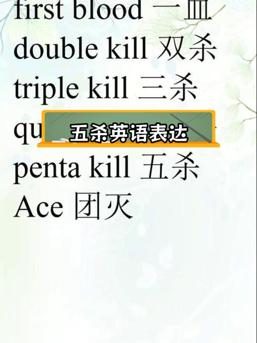 王者榮耀五殺英文音標(biāo)？王者榮耀5殺英文？-第3張圖片-猴鯊游戲