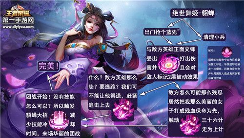 王者榮耀貂蟬背誦技巧教學(xué)？王者榮耀貂蟬詳細教學(xué)？-第1張圖片-猴鯊游戲