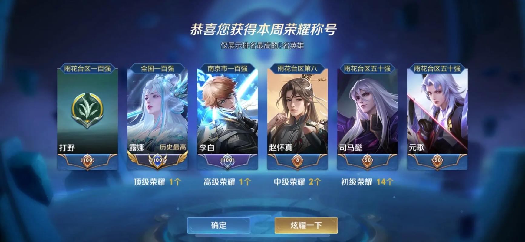 熟練度王者榮耀名稱，王者熟練度稱呼