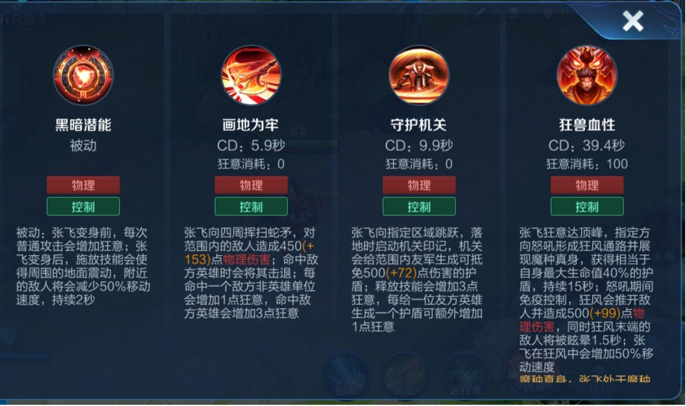 亂世王者榮耀張飛教學(xué)技巧，亂世王者張飛值得培養(yǎng)嗎？-第4張圖片-猴鯊游戲