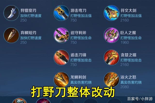 王者榮耀打野刀圖標改動，王者榮耀打野刀數值顯示-第6張圖片-猴鯊游戲